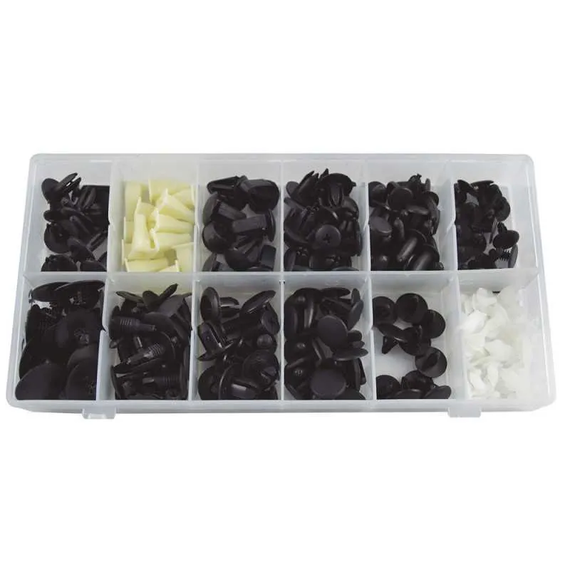 190 CLIPS EN PLASTIQUE COFFRET MAZDA