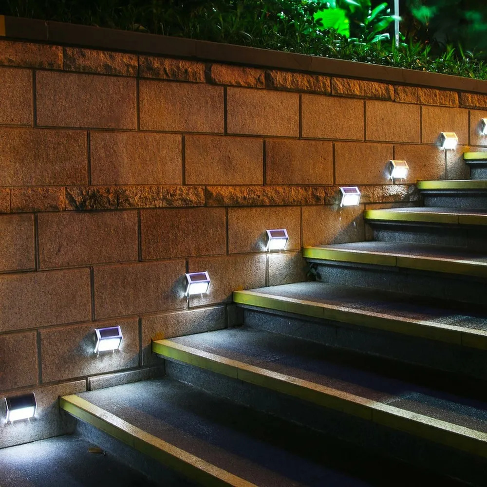 2 spots solaires muraux extérieur étanches 3 leds