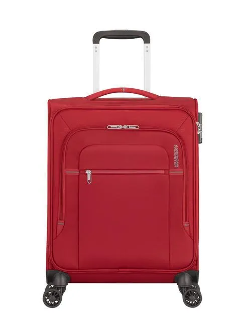 American Tourister Crosstrack Chariot À Bagages À Main 55/20 Tsa Rouge / Gris - Achetez À Prix Outlet!