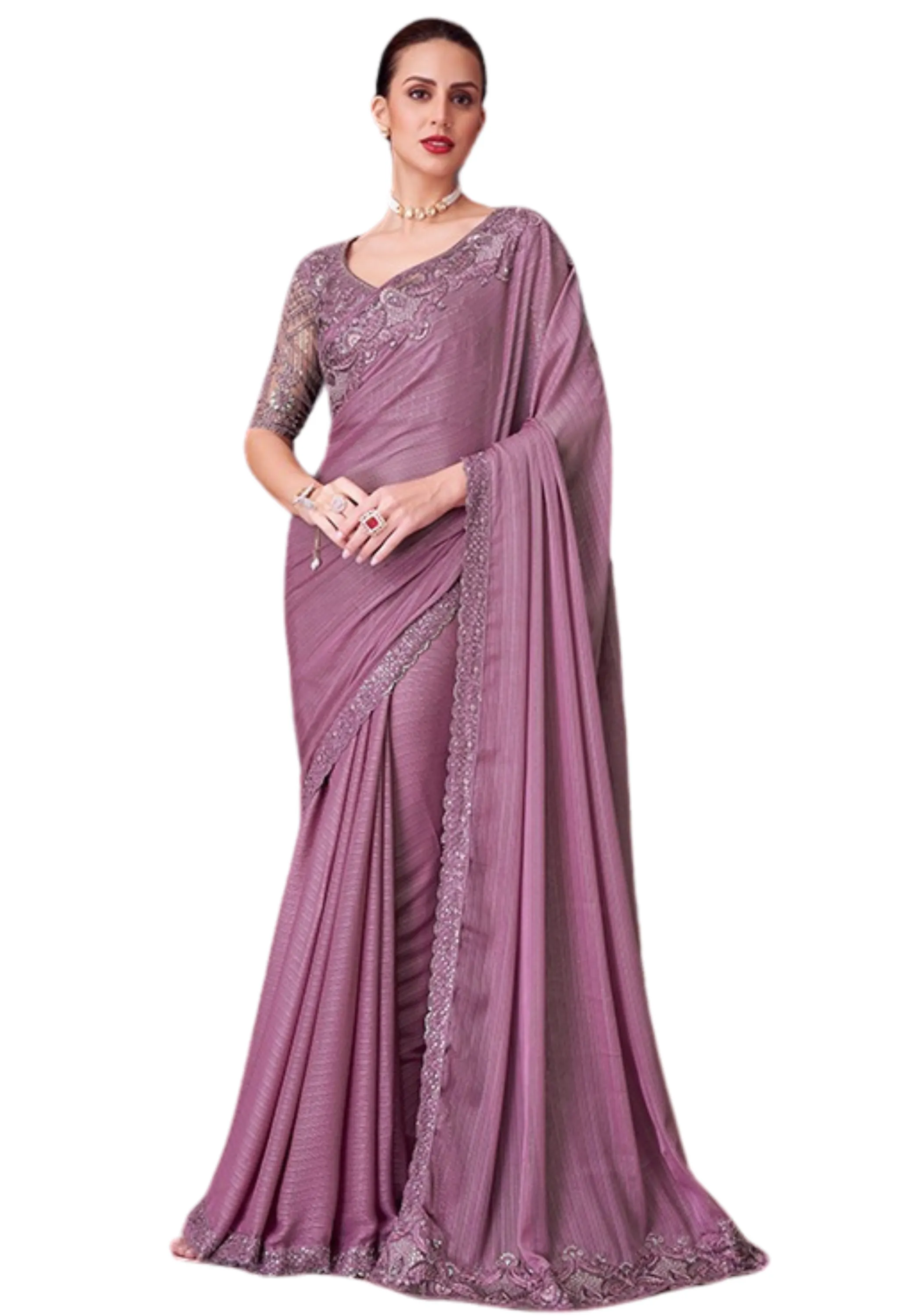 Beau sari lilas Eden