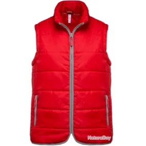 Bodywarmer ROUGE matelassé-KARIBAN TAILLE XS K611607
