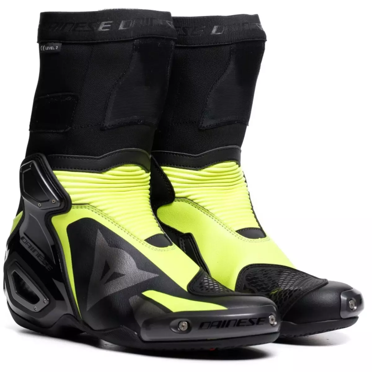 Bottes Dainese Axial 2 Noir Jaune Fluo - Bottes racing