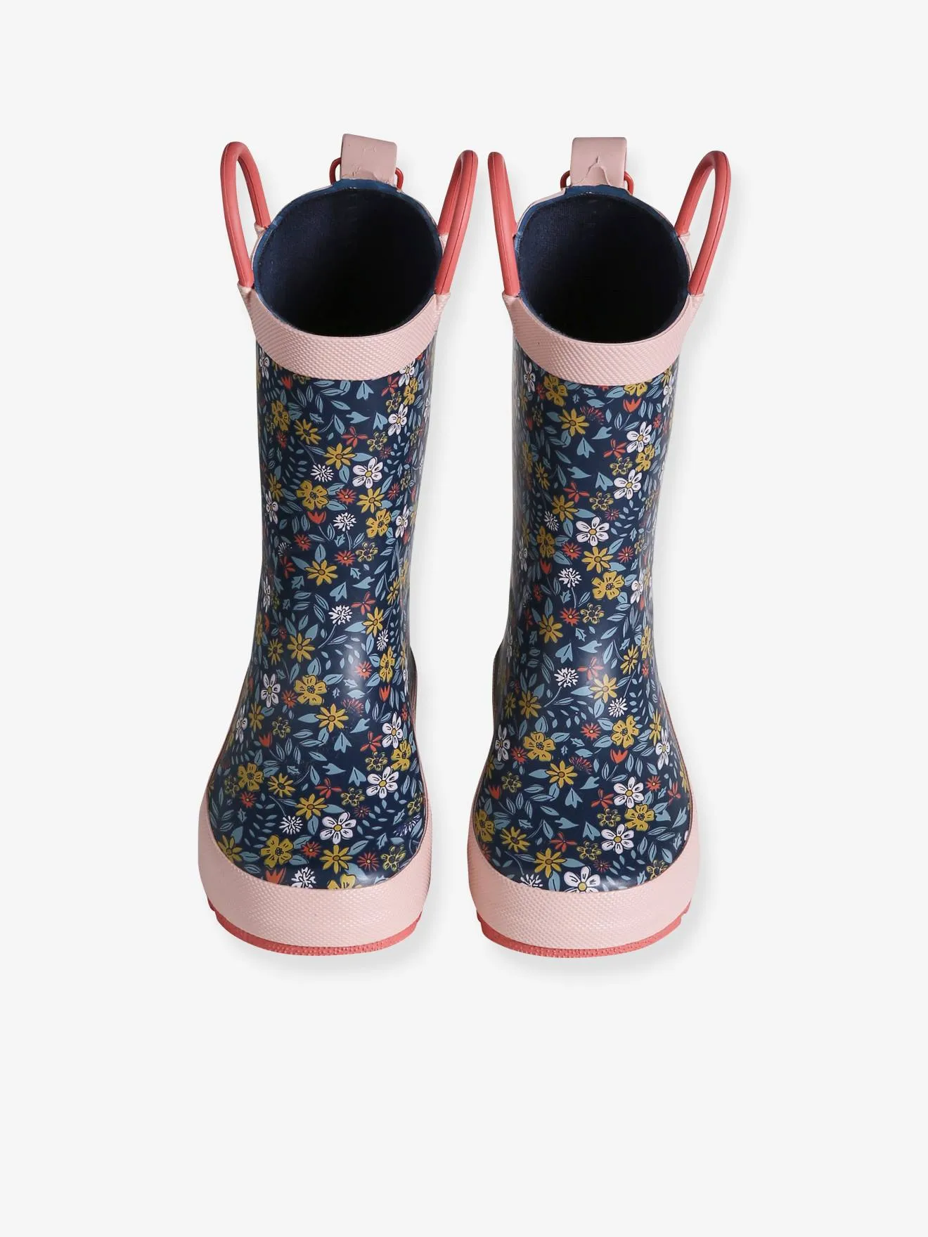 Bottes de pluie caoutchouc imprimé enfant marine - Vertbaudet