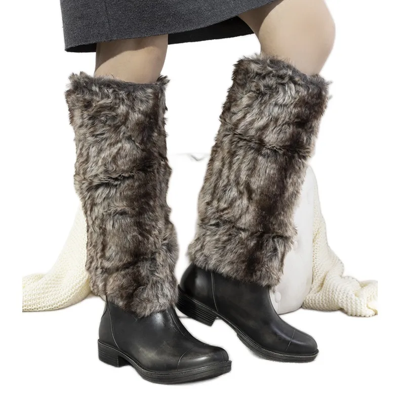 Bottes de pluie grises avec fourrure Melgar