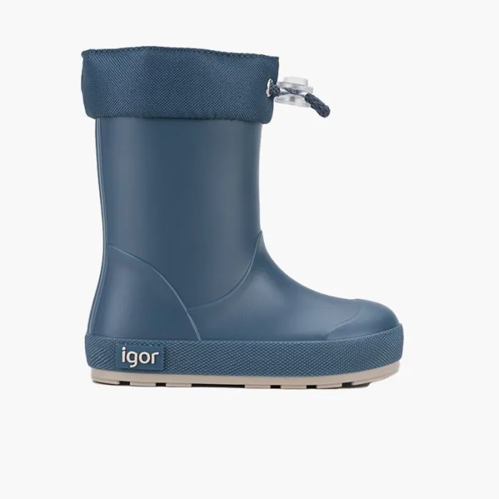Bottes pluie souples col ajustable enfants