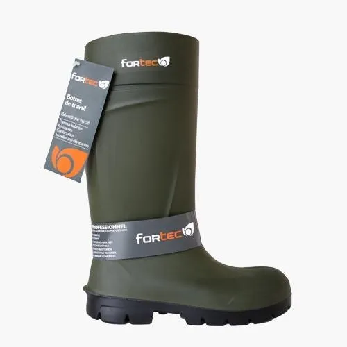 Bottes PU vertes FORTEC