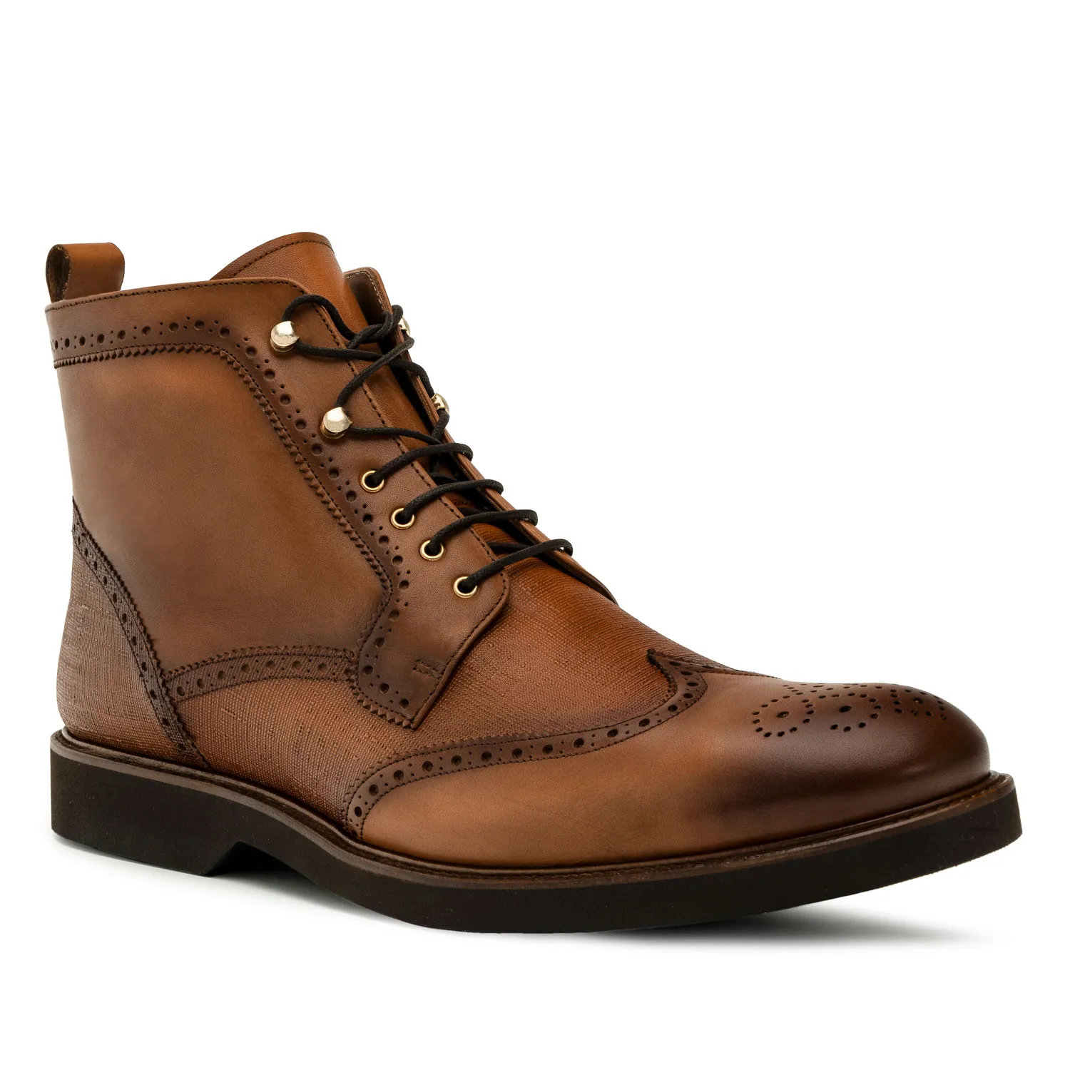 Bottines en Cuir Marron