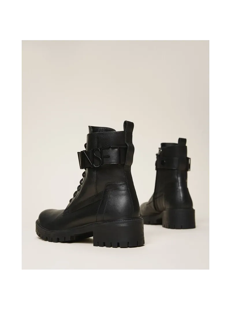 Bottines motardes Twinset