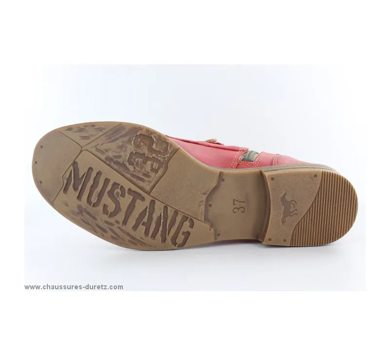 Bottines  Mustang AVRIL Rouge