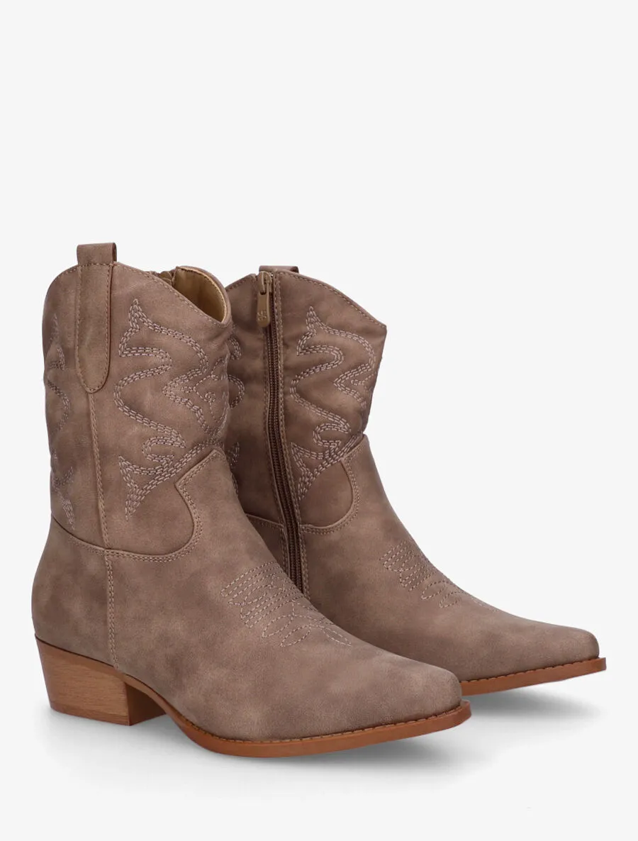 Bottines style santiags