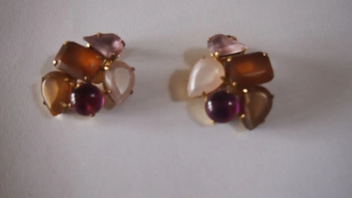 boucles d'oreilles clips vintage