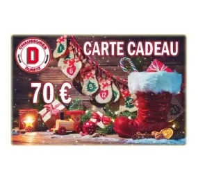 Carte Cadeau de Noël Enfant 70 € Duretz 