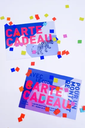 CARTE CADEAU PERSONNALISE