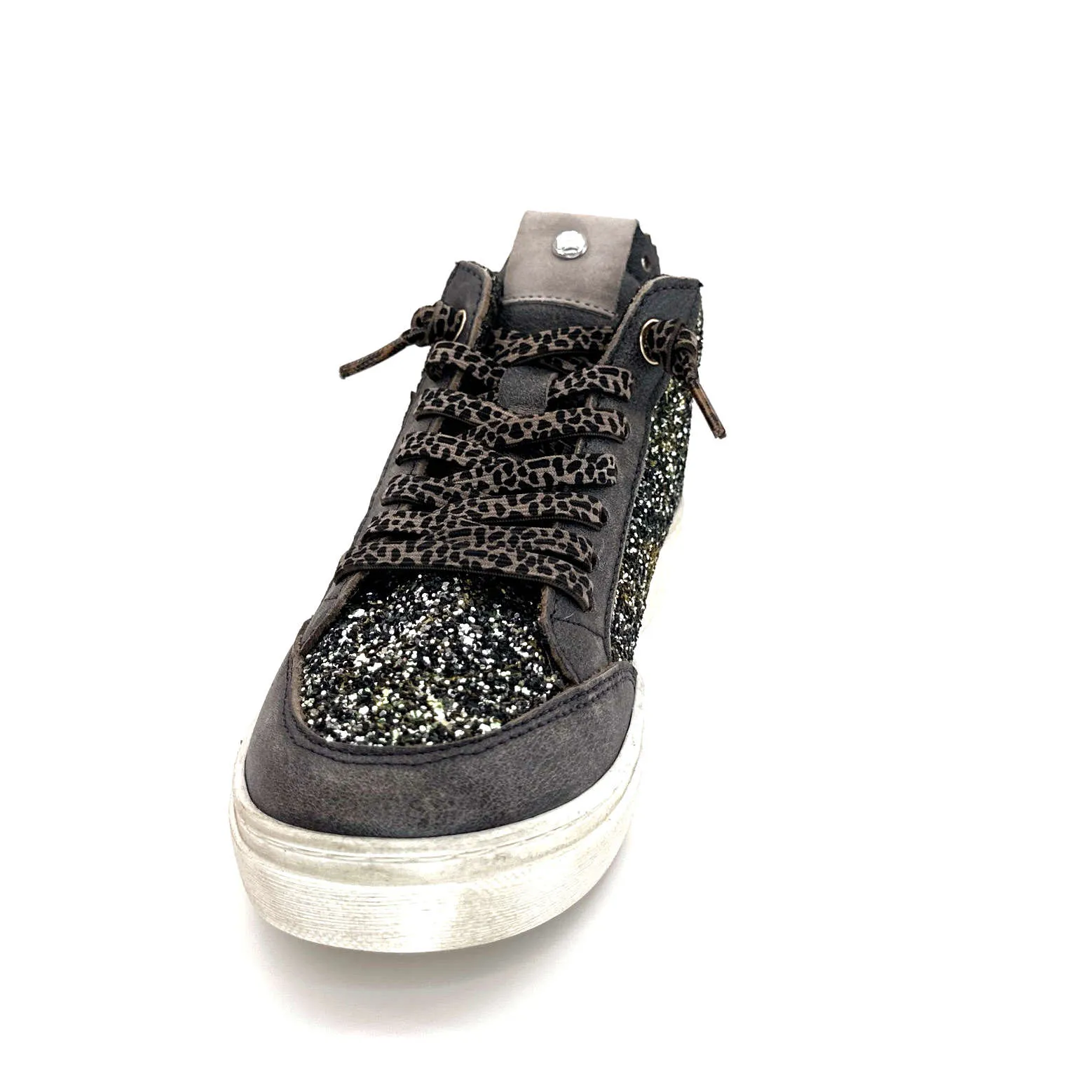 Cetti C1333 Sra Cuir Gris Paillette