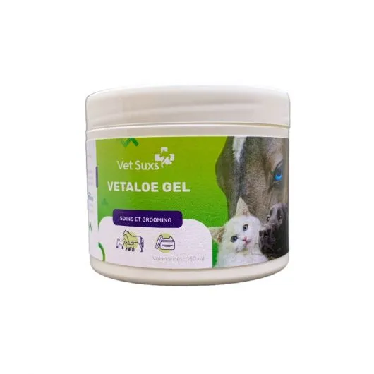 Crème cicatrisante Aloé Vera plaie cheval Vetaloe Gel Vet Suxs - Equestra