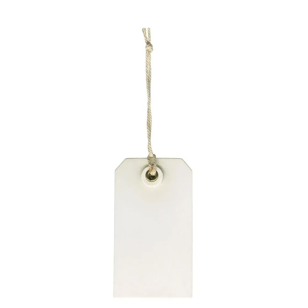 Etiquette kraft américaine blanc 45x80mm - par 48