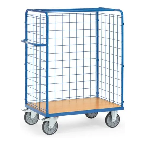 fetra Parcel Trolley 848+ parois grillagées, charge max. 600kg avec pneus TPE