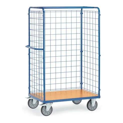 fetra Parcel Trolley 858+ parois grillagées, charge max. 600kg avec pneus TPE