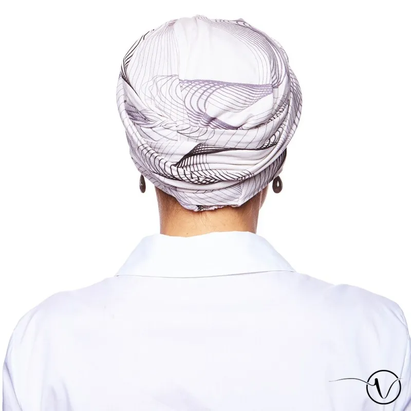 Foulard création - Turban chimio Amelie Milau | Oncovia