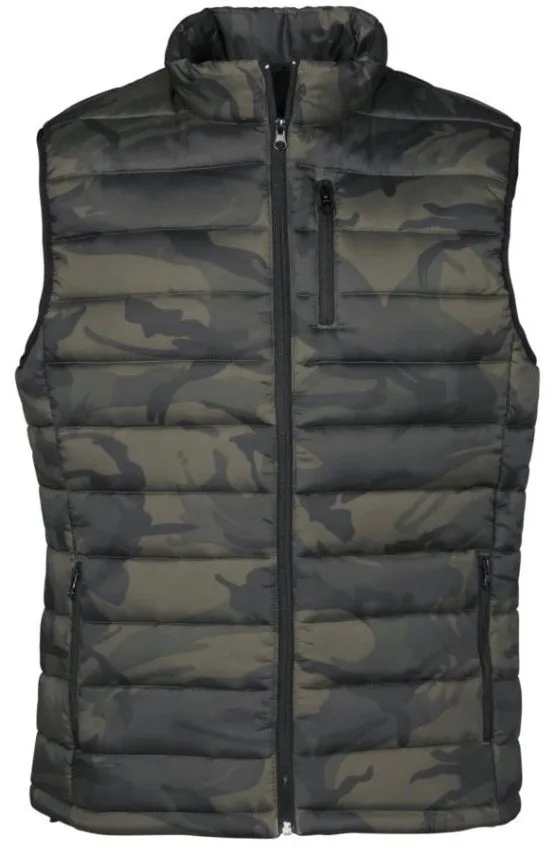Gilet matelassé Camo Trek kaki PERCUSSION