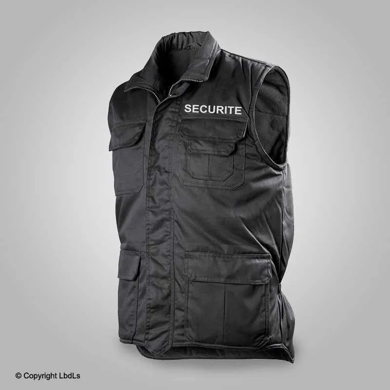 Gilet Trucker matelassé siglé SECURITE
