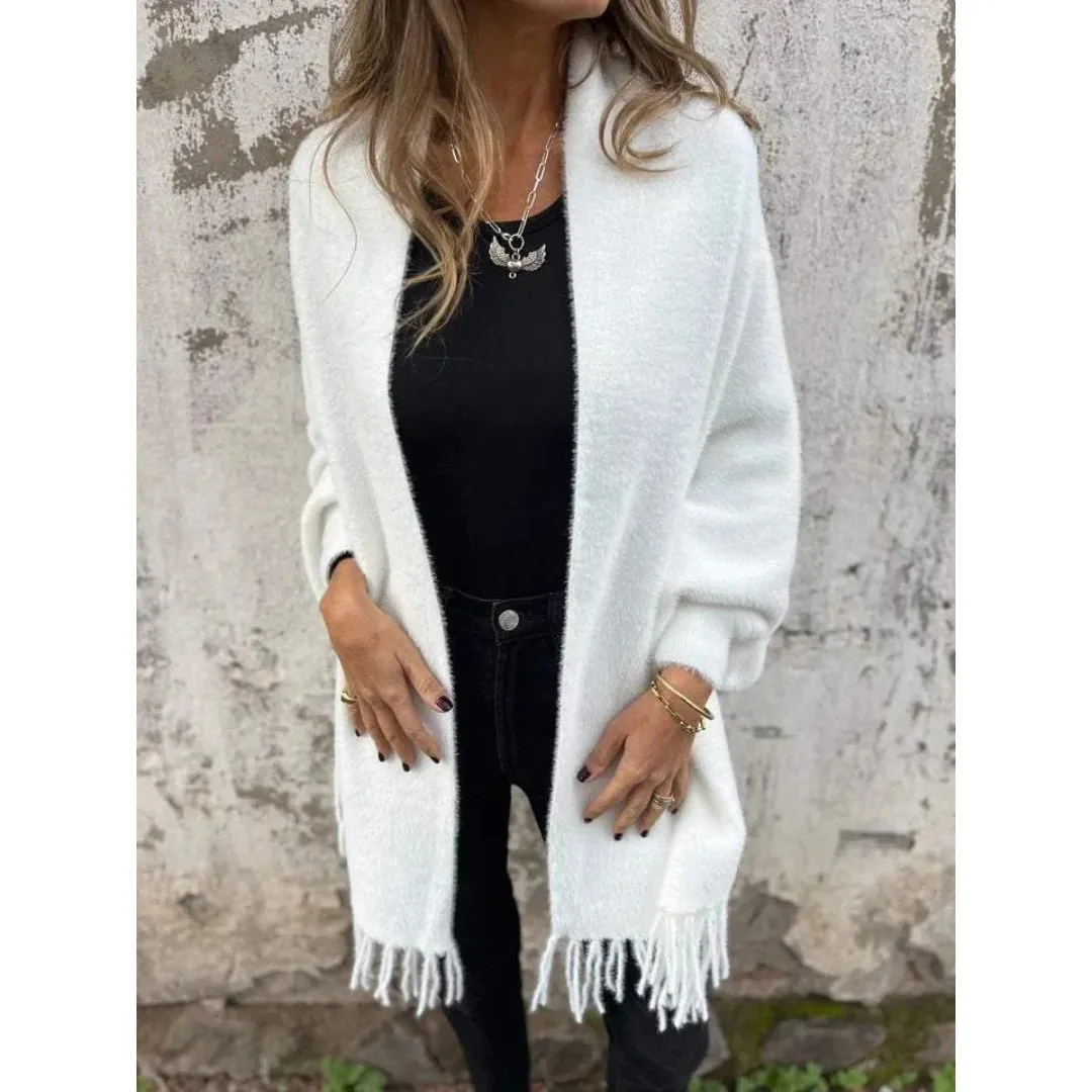 Gulab | Cardigan Long Tricoté Pour Femme | Hiver