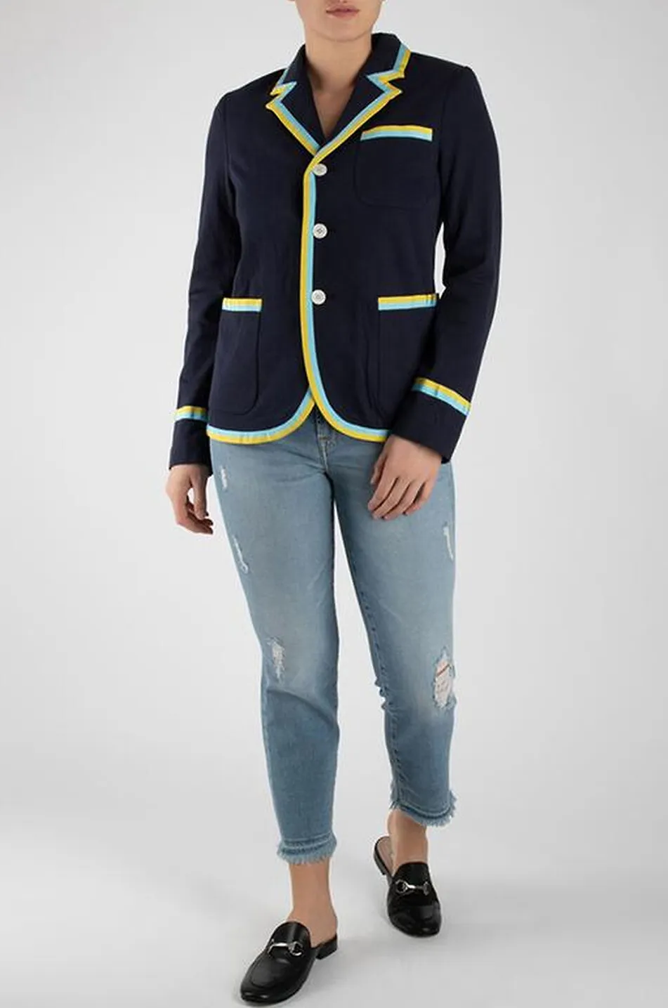 Jean déchiré The Straight Crop Luxe Vintage Artful