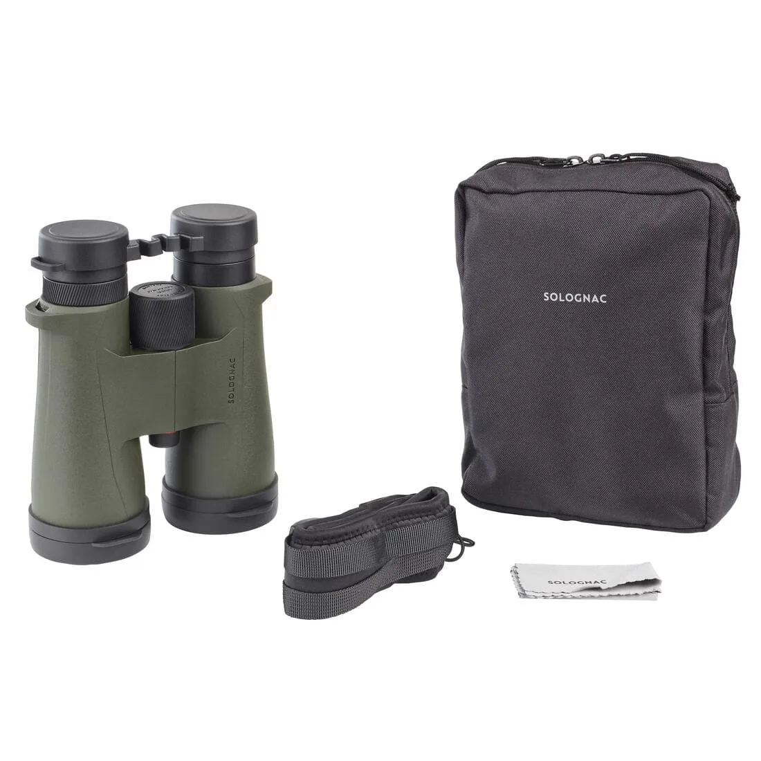 Jumelles chasse kaki étanches 500 10x50