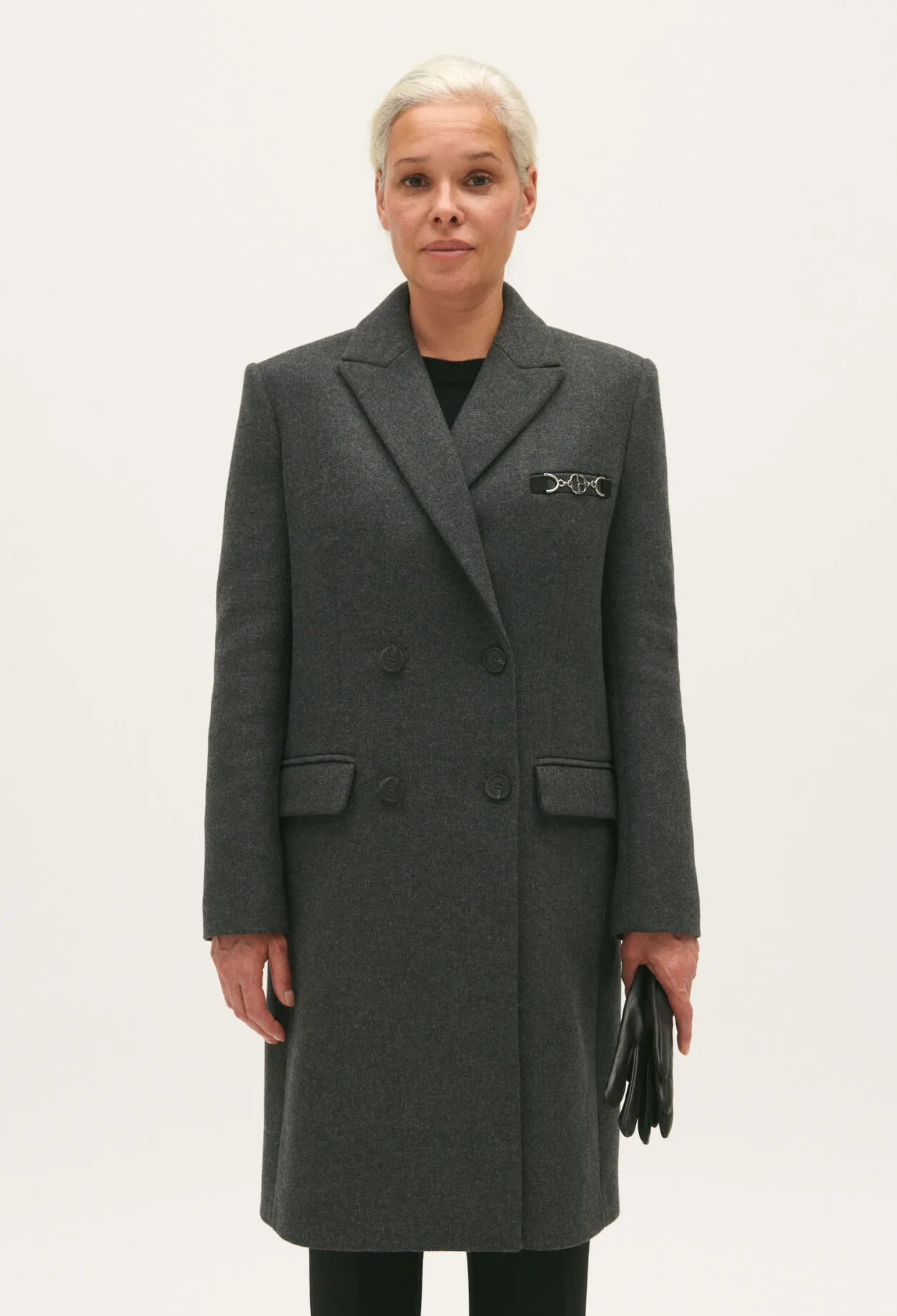 Manteau droit gris | Claudie FR