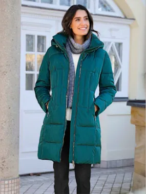 Manteau matelassé brillance discrète