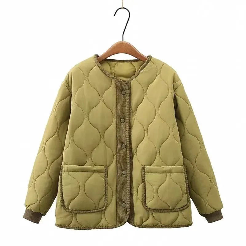 Manteau Matelassé Losange Femme
