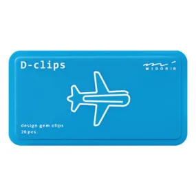 Midori Stationery Midori D-clips - Airplane Paperclip - Trouva