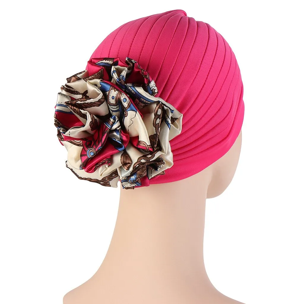 MYLÈNE Turban Foulard Cheveux Femme Rose Mode Chimio