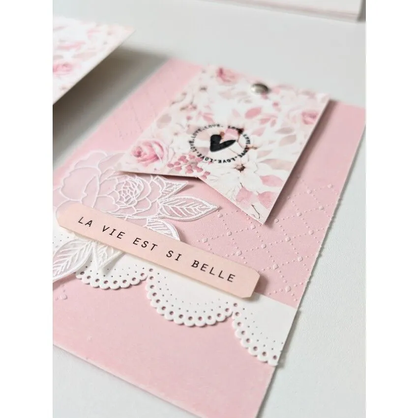 Pochoir Florilèges Design La Vie En Rose - Treille Fine