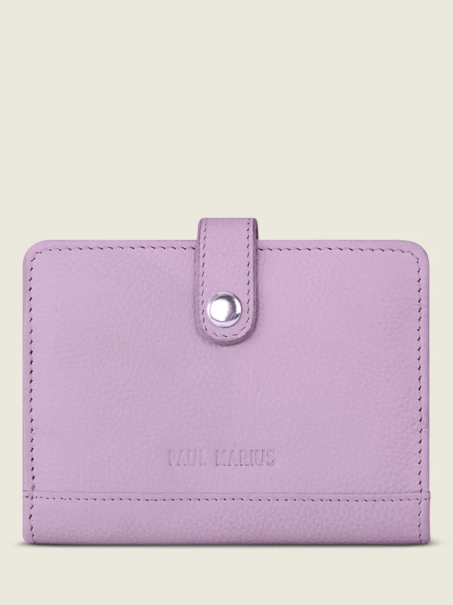 PORTEFEUILLE CUIR VIOLET FEMME LePortefeuille Jeanne Pastel - Lilas