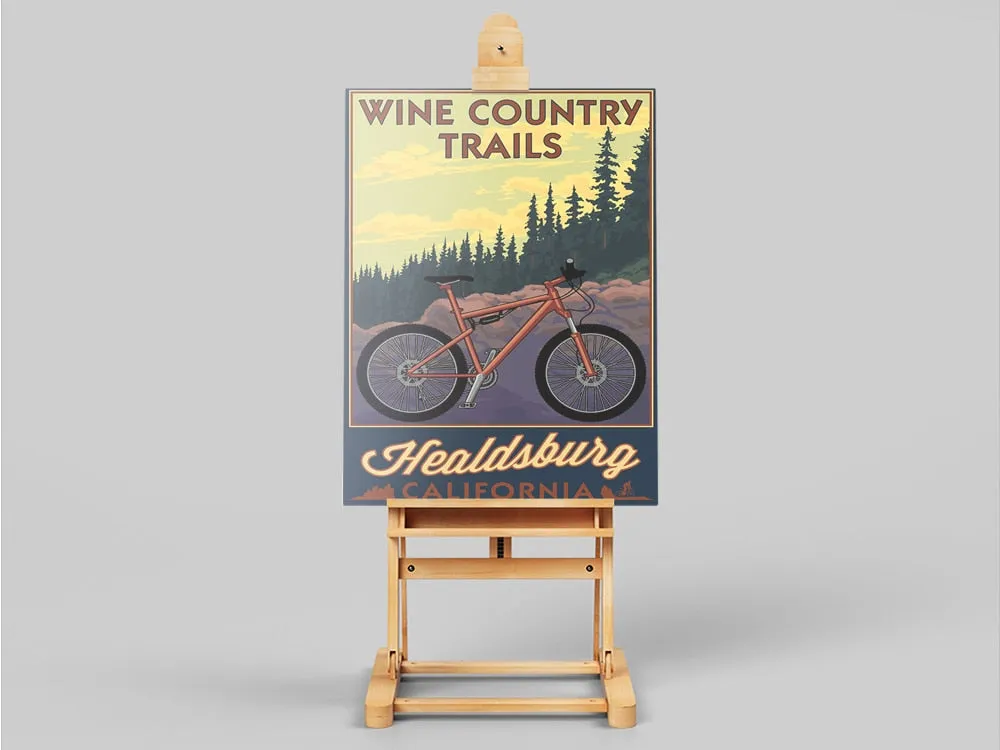 Poster Montagne Vintage