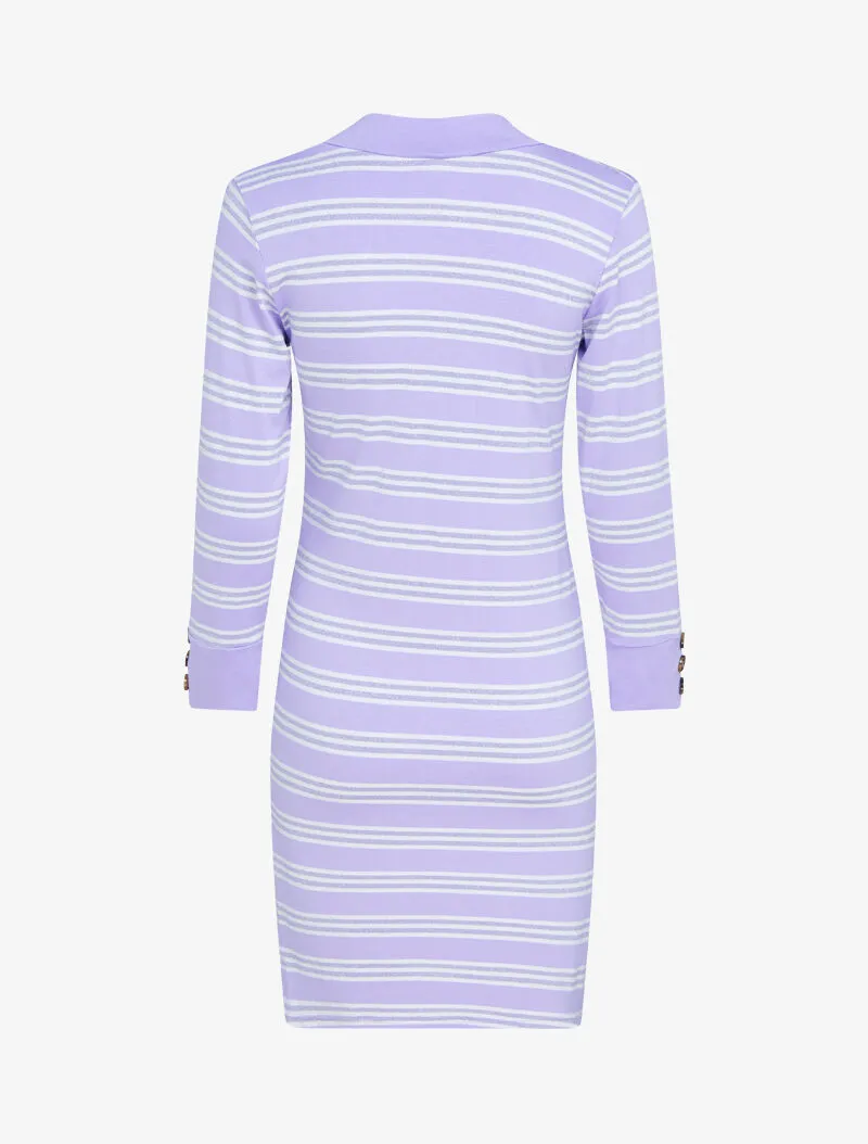 Robe à rayures irisées - lilas
