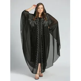 Robe paillette Abaya Dubai PapillonPrécieux
