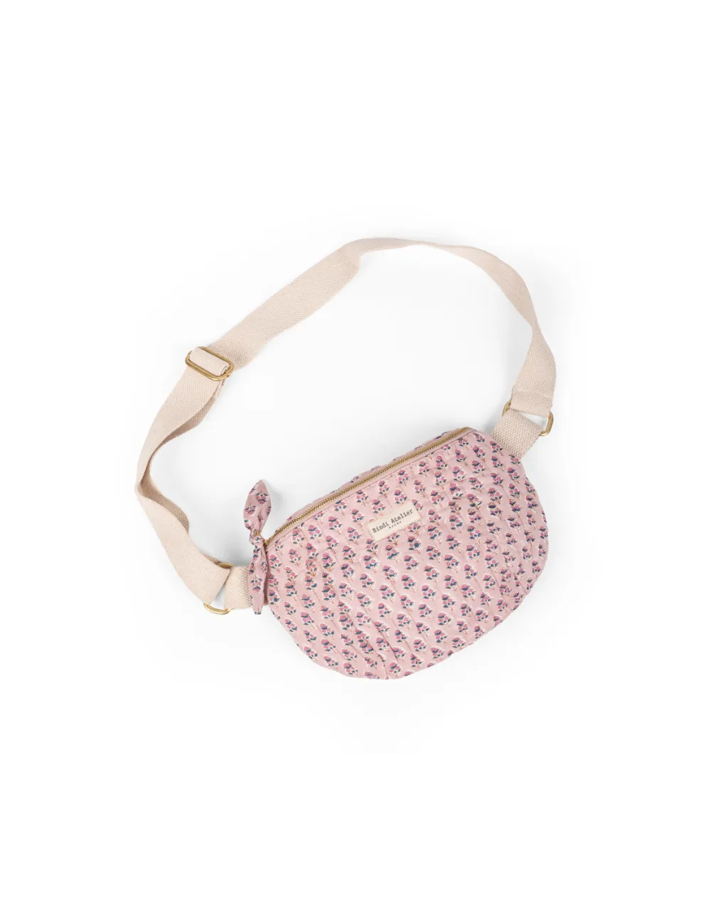 Sac banane fleurie Aarti Lilas - Bindi Atelier