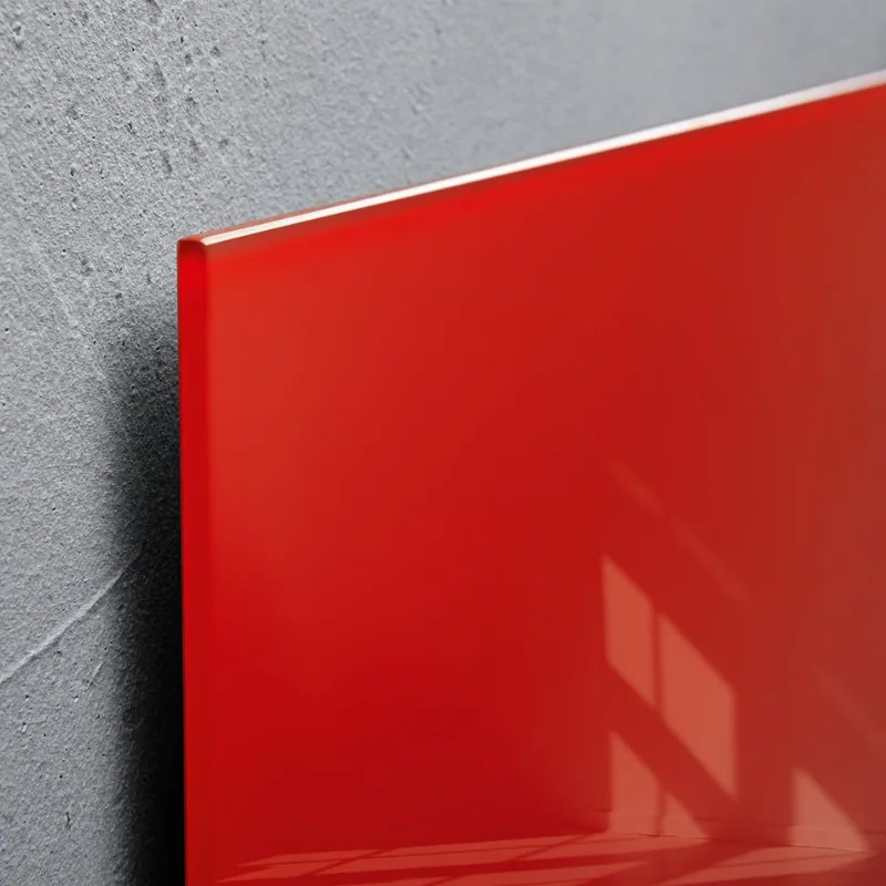 Tableau magnétique en verre Artverum - 48 x 48 cm - rouge