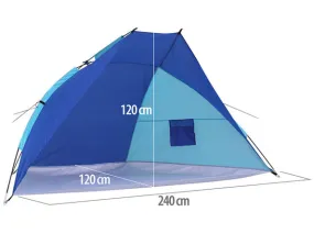 Tente de plage UV 50+ pour 3 personnes | Protections étanches 