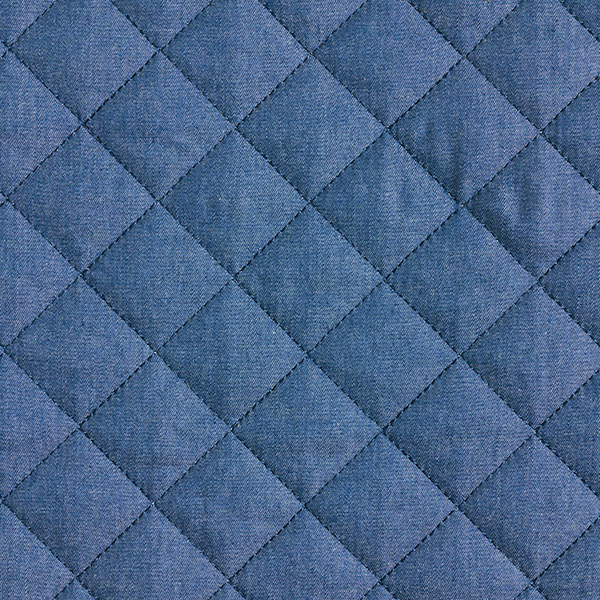 Tissu matelassé Jeans-Teddy – bleu acier