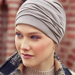Turban chimio Coton ultra doux Mila Praline Christine collection