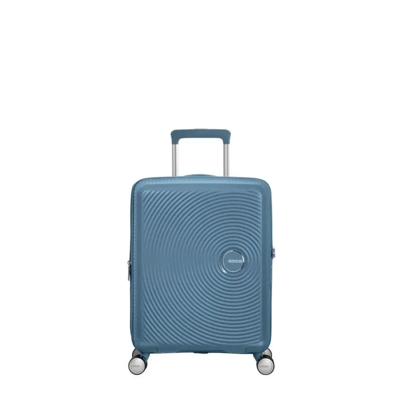 Valise cabine rigide American Tourister extensible Soundbox 55 cm Stone blue - Bleu