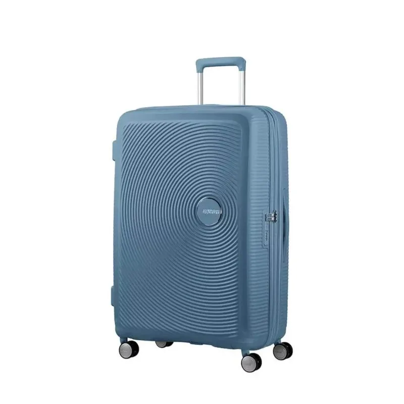 Valise rigide extensible American Tourister Soundbox 77 cm Stone Blue - Bleu
